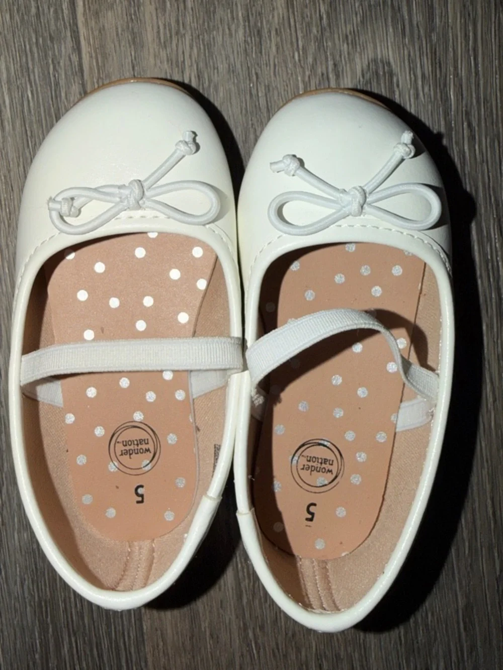 wonder nation White Girls' Bow Flats